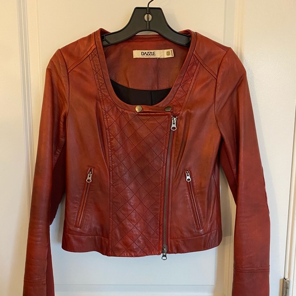 DAZZLE Genuine Lamb Leather Jacket - Picture 6 of 9
